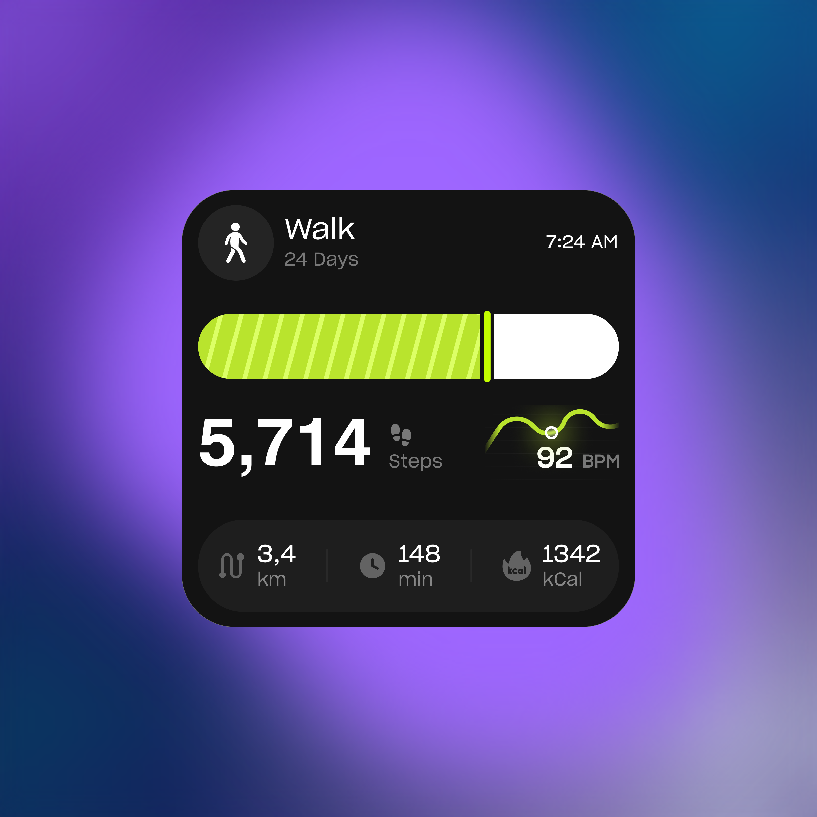 Fitness Card app design card card design ios design ui ui design