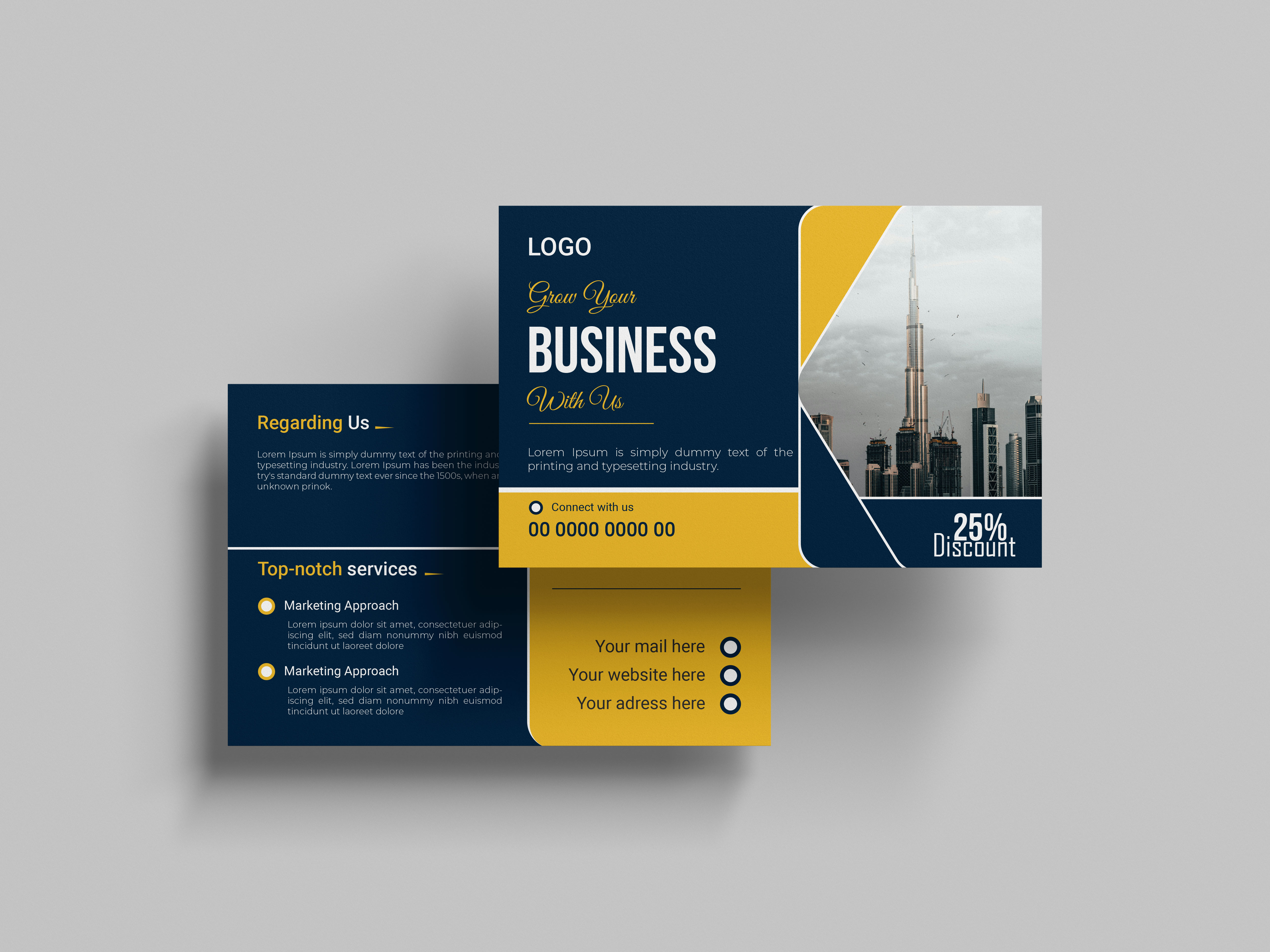 Professional Business Post Card Design agency branding branding cards creative design design direct mail eddm graphic design greeting card illustration invitation postcard postcard design postcards print save the date vector