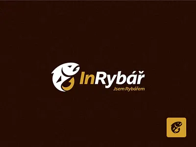 InRybar - New Logo aaa brand brand communication brand identity brand mark branding brown business colors fish fishing kit logo logo mark mark orange typography