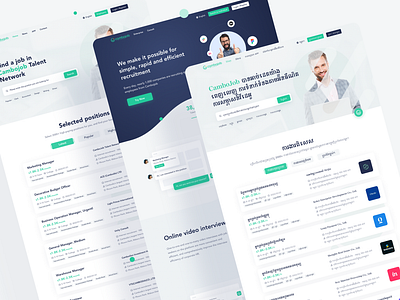 Cambojob-Cambodia Talent Network Web Design design ui ux web design
