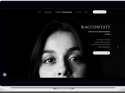Landing Page Photographer animation design elementor photographer photos portraits ui ux website wordpress