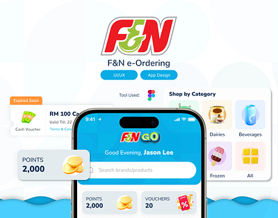 F&N – E-Ordering Mobile App Redesign for Retailers app design branding figma mobile app development ui user experience ux