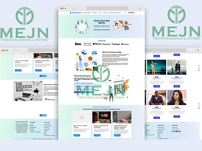Entrepreneurship Website Design branding graphic design ui