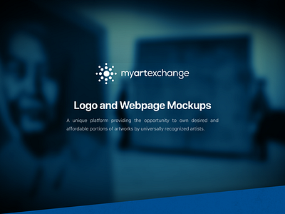 myartexchange (12/2018) branding design graphic design logo typography website