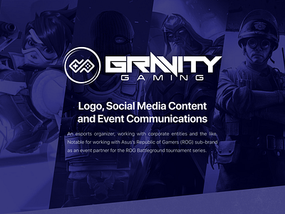 Gravity Gaming and ROG Battleground (12/2019) animation branding design graphic design logo motion graphics social media typography
