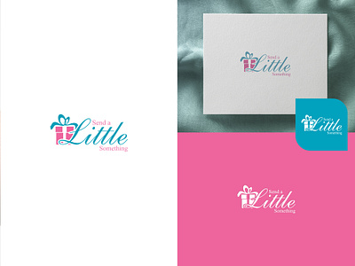Send a little something logo 3d branding graphic design logo ui
