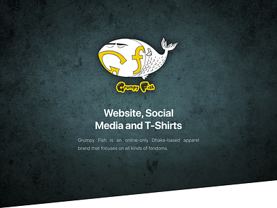 Grumpy Fish (5/2020) branding design graphic design social media typography website woocommerce wordpress