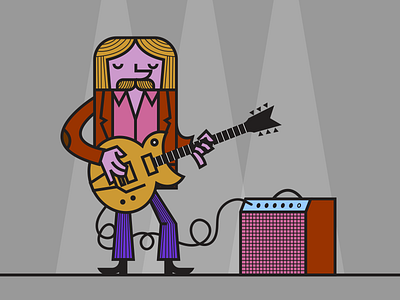 Feelin' It band guitar guitarplayer illustraion illustration illustration art illustration digital illustrations minimalist seattle