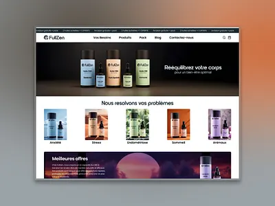 FullZen – Direction artistique & design e-commerce 3d ai beauty cbd commerce e commerce health ia mockup oil shopify skincare