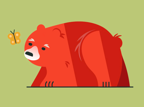 Bear Illustrations bear children book cute illustration kids illustration playful vector art vector illustration