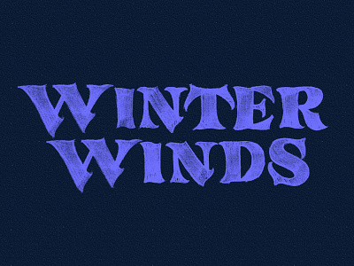 Winter Winds - Sketch Proposal branding graphic design lettering letters logo music post hardcore sketch solo type typography