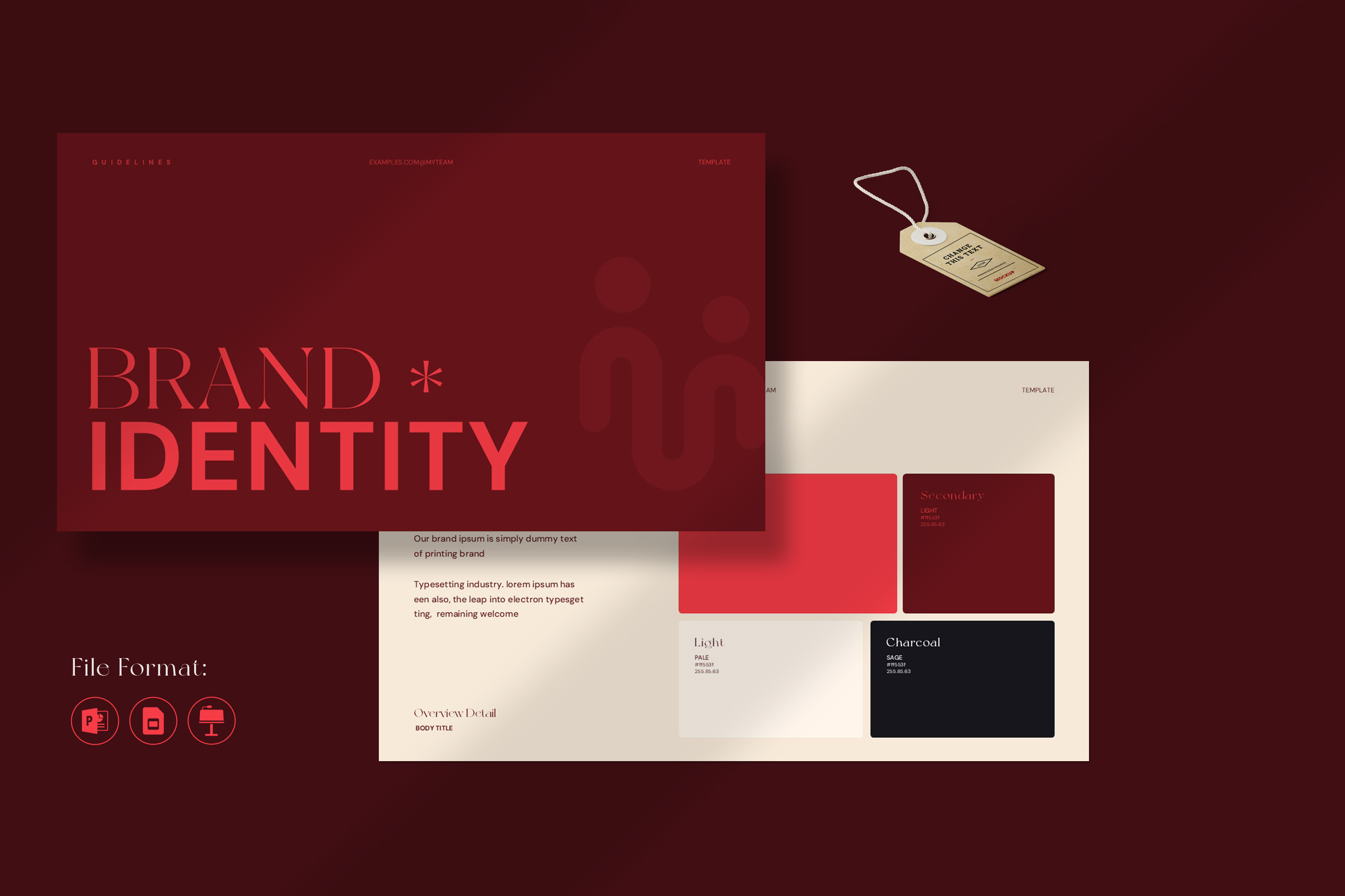 Brand Guidelines & Visual Identity PowerPoint editable powerpoint graphic design