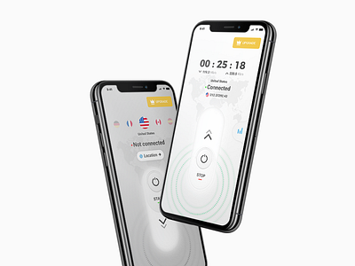 Vpn app - User interface design app design design ui ui design ux ux deisgn