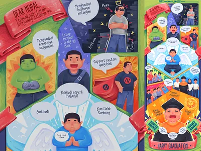 Happy Graduation Illustrations design flat flat design illustration vector