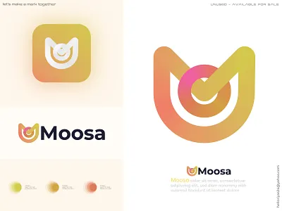 Unused MO letter logo design best branding creative logo design ecommerce gradient graphic design identity lettermark logo logo design logomark logotype minimal logo mo letter logo mo logo modern logo softwere logo tech logo top