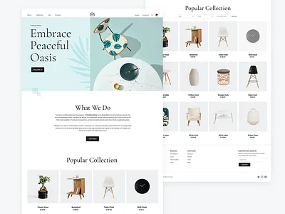 Furniture Home - website concept design minimalist ui ui design ui ux design interaction design web design