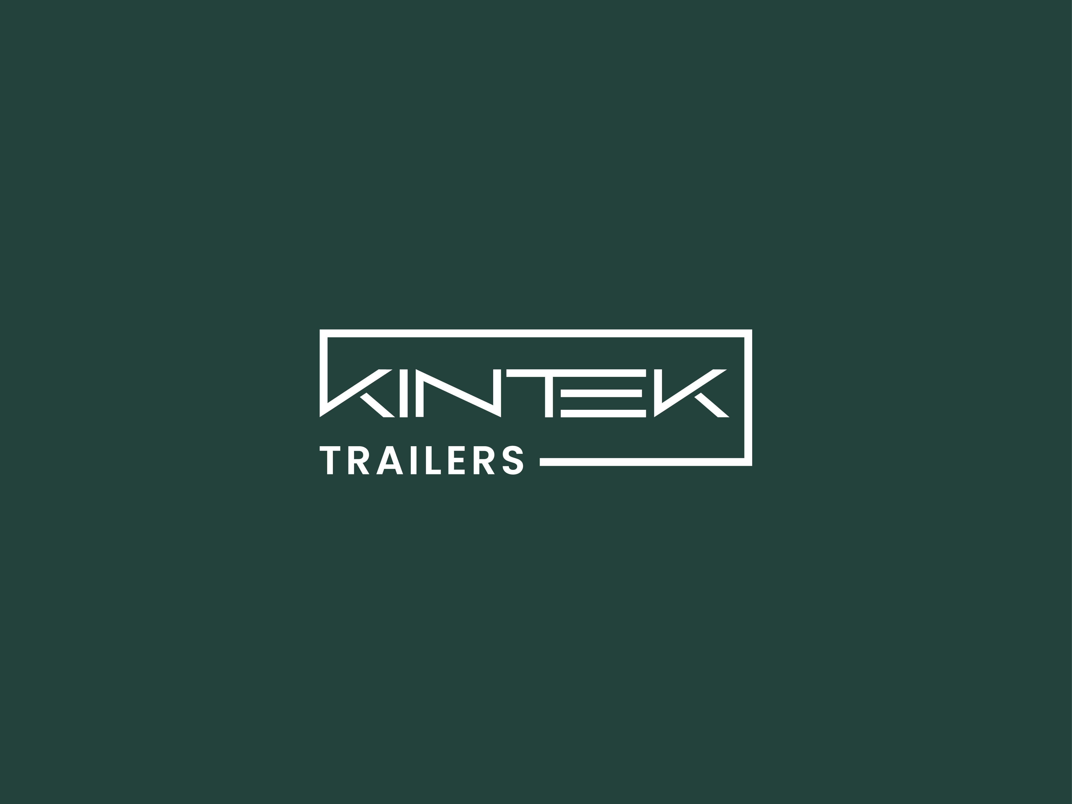 Kinetic Trailers' Logo Design clean design