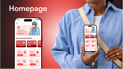 LifeDrop – Mobile Blood Donation App Design app ui blood donation donation app figma healthcare mobile app design uiux design