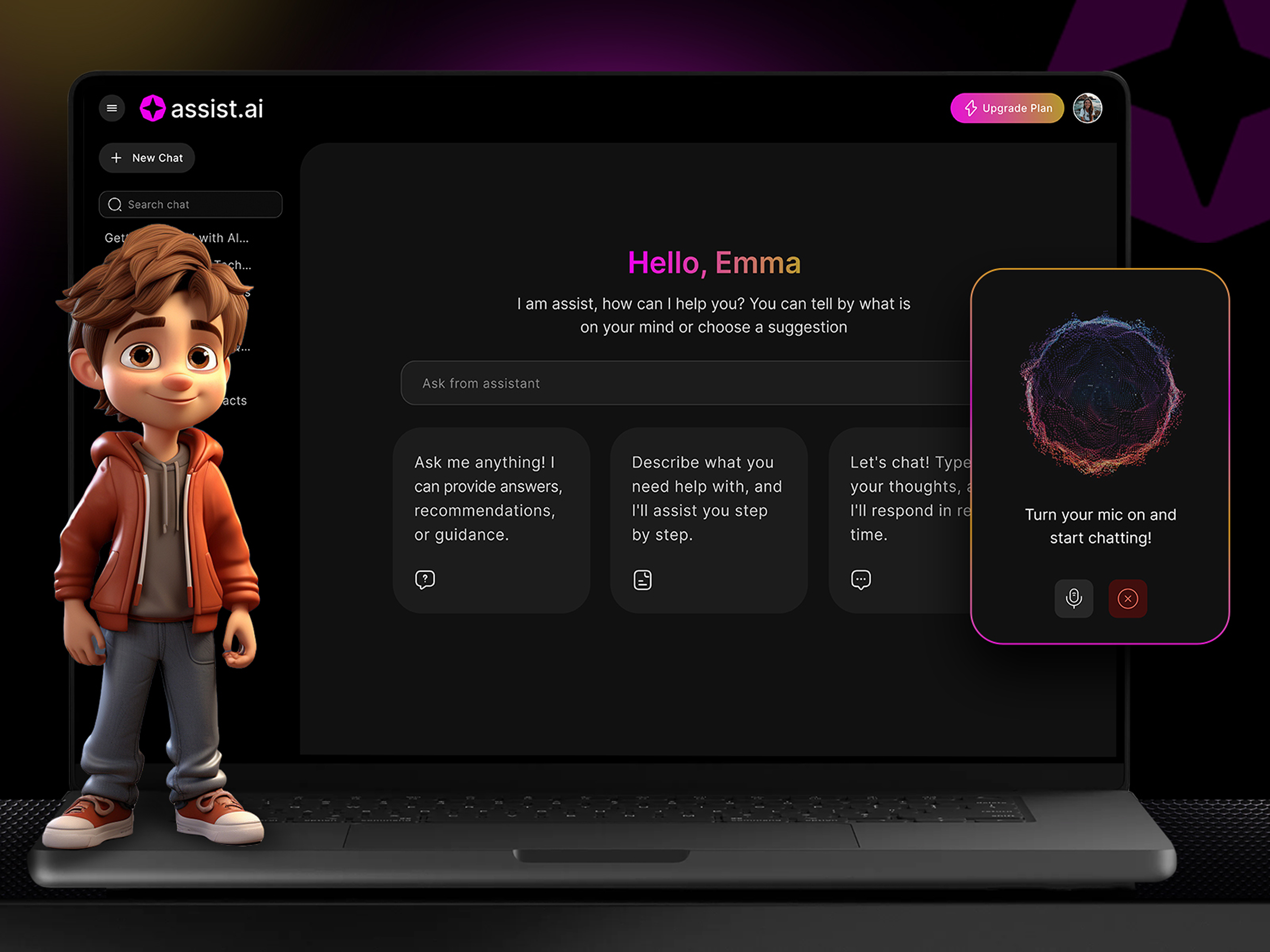 Example of Sleek Web App UI/UX Design