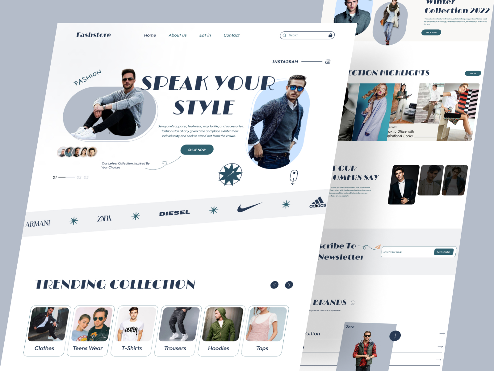 fashion website design by Maxfluid Ux/Ui for Maxfluid on Dribbble