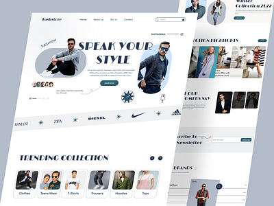 fashion website design apparel beauty cloth clothing dress fashion girl interface landing page life luxury maxfluid model onlineshopping outfit shopping style ui ux website