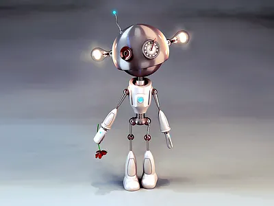 Spare Parts Robot - Inorganic 3D 2d 3d 3ds max ai art artificial intelligence concept illumination illustration inorganic lights machine progress robot sketch stages