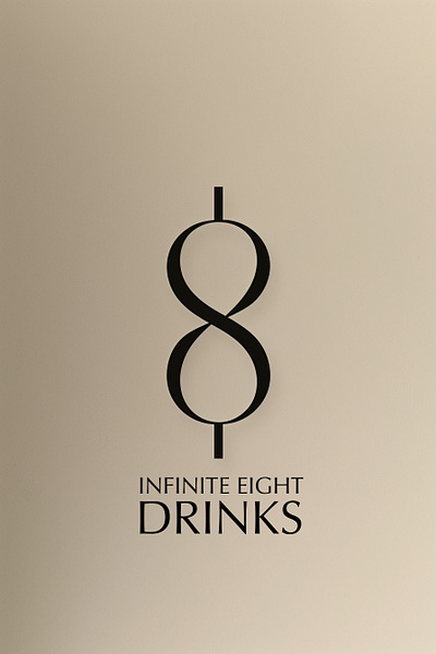Infinite Eight Drinks - Logo Design Minimalist Style 3d animation branding design graphic design illustration logo motion graphics ui vector