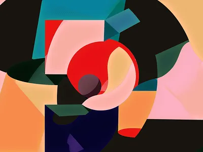 Geometric Fragments 1 3d artwork design graphic design illustration