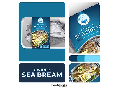 No More Boring Brands – This is the New Age of Design 2whole 3d bluetide branding design graphic design illustration label label design logo mockup packaging packaging design product packaging seabream supplement