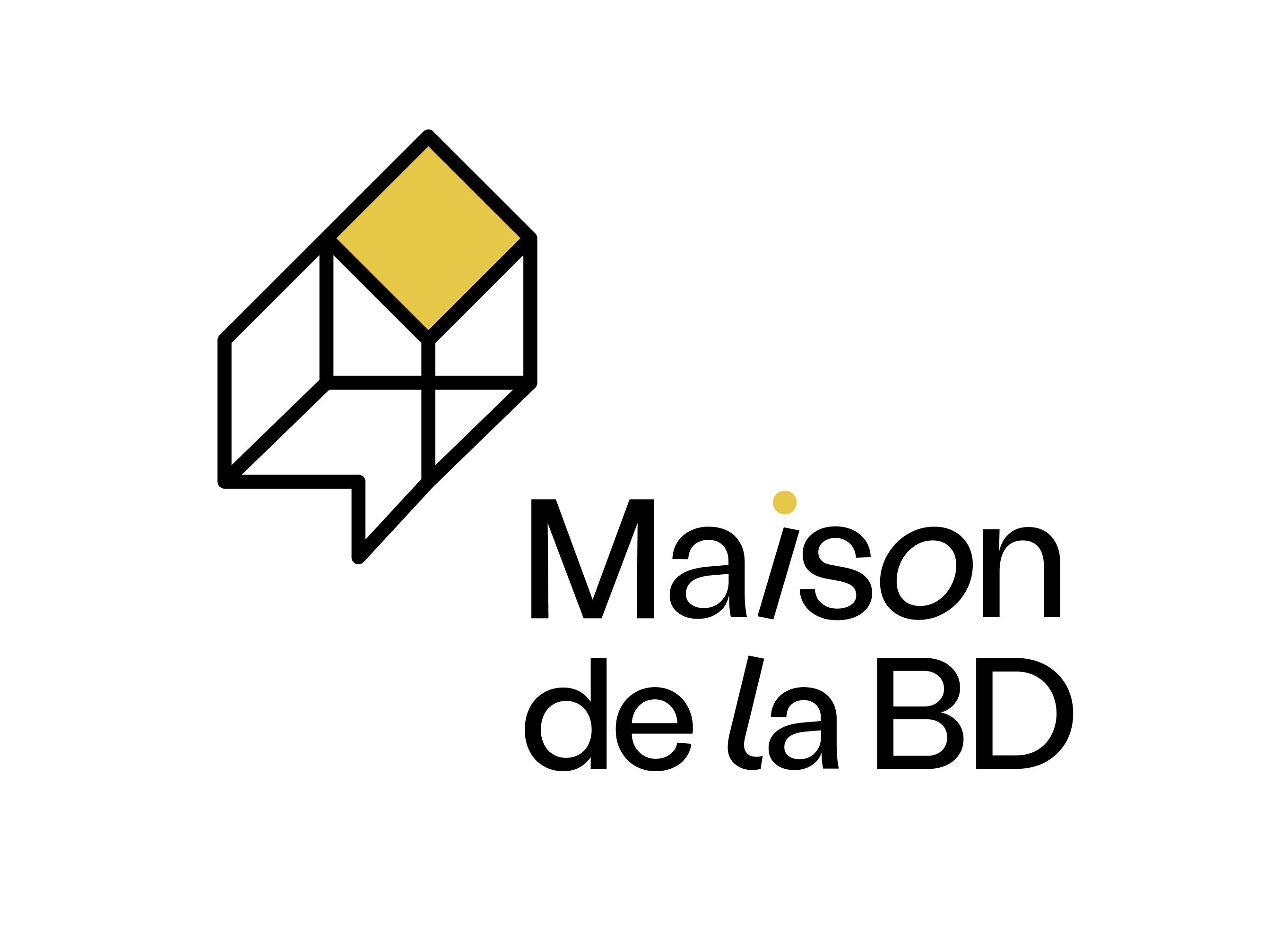 Concept rejeté — Maison de la BD bande dessinée québécoise branding comic arts design logo quebec