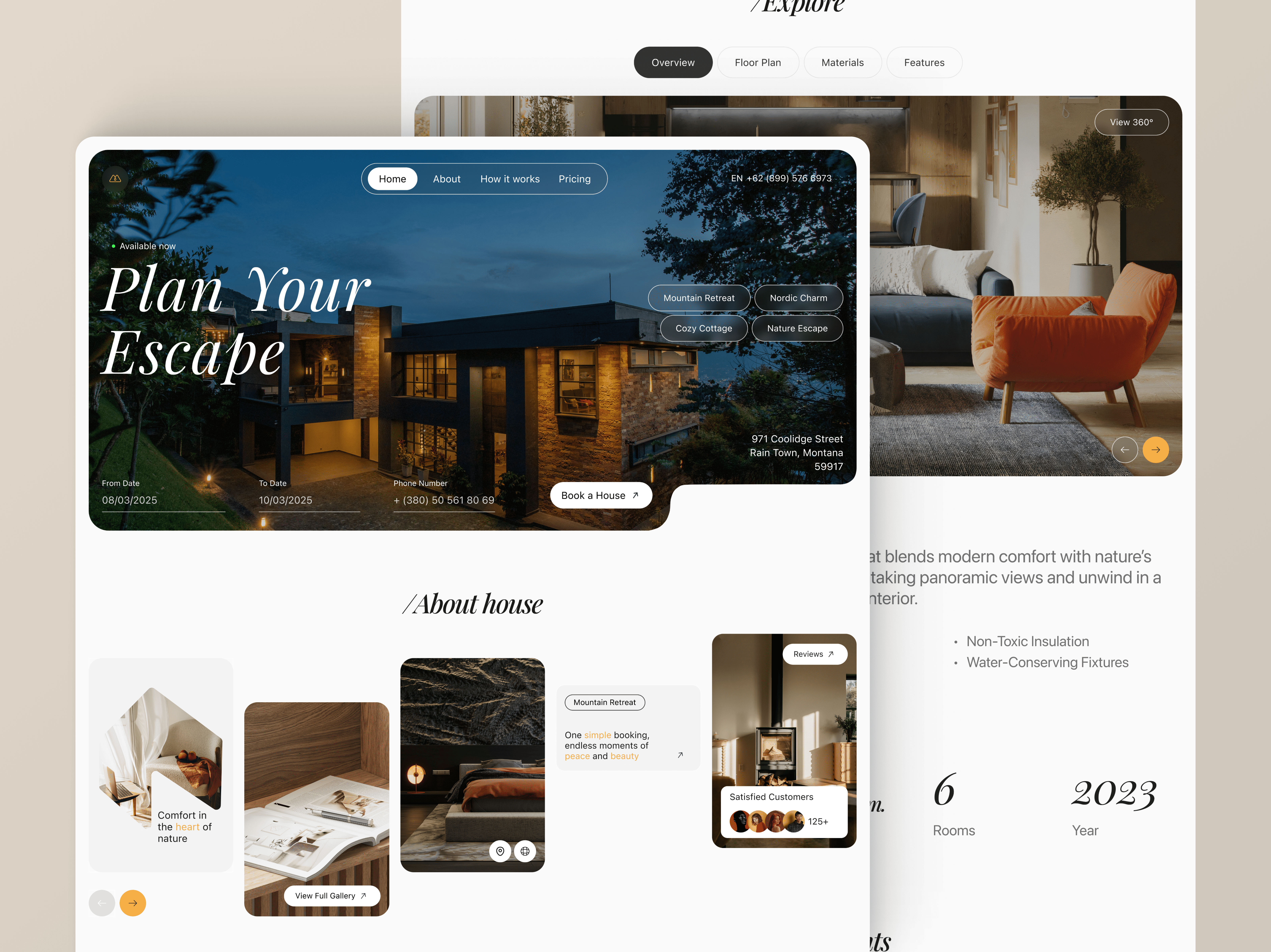 Example of Website Design (5 Pages)