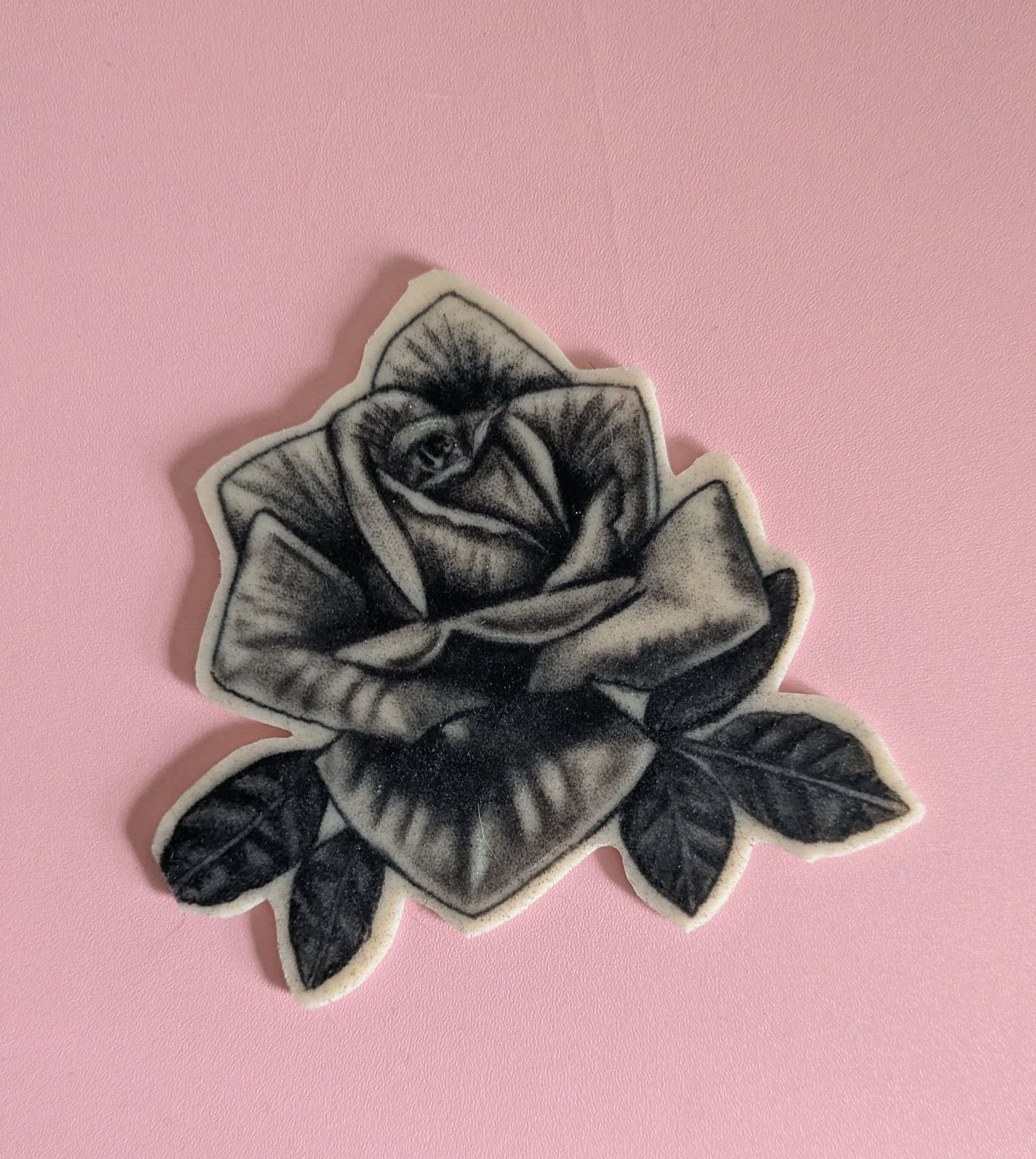 Rose. fakeskin flower flowers flowertattoo reelskin rose rosetattoo uktattooist wirraltattooist