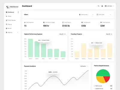 Engineer's Payment CMS System appdesign branding cms dashbaord design illustration logo mobile app mobileresponsive ui uiux ux webresponsive website