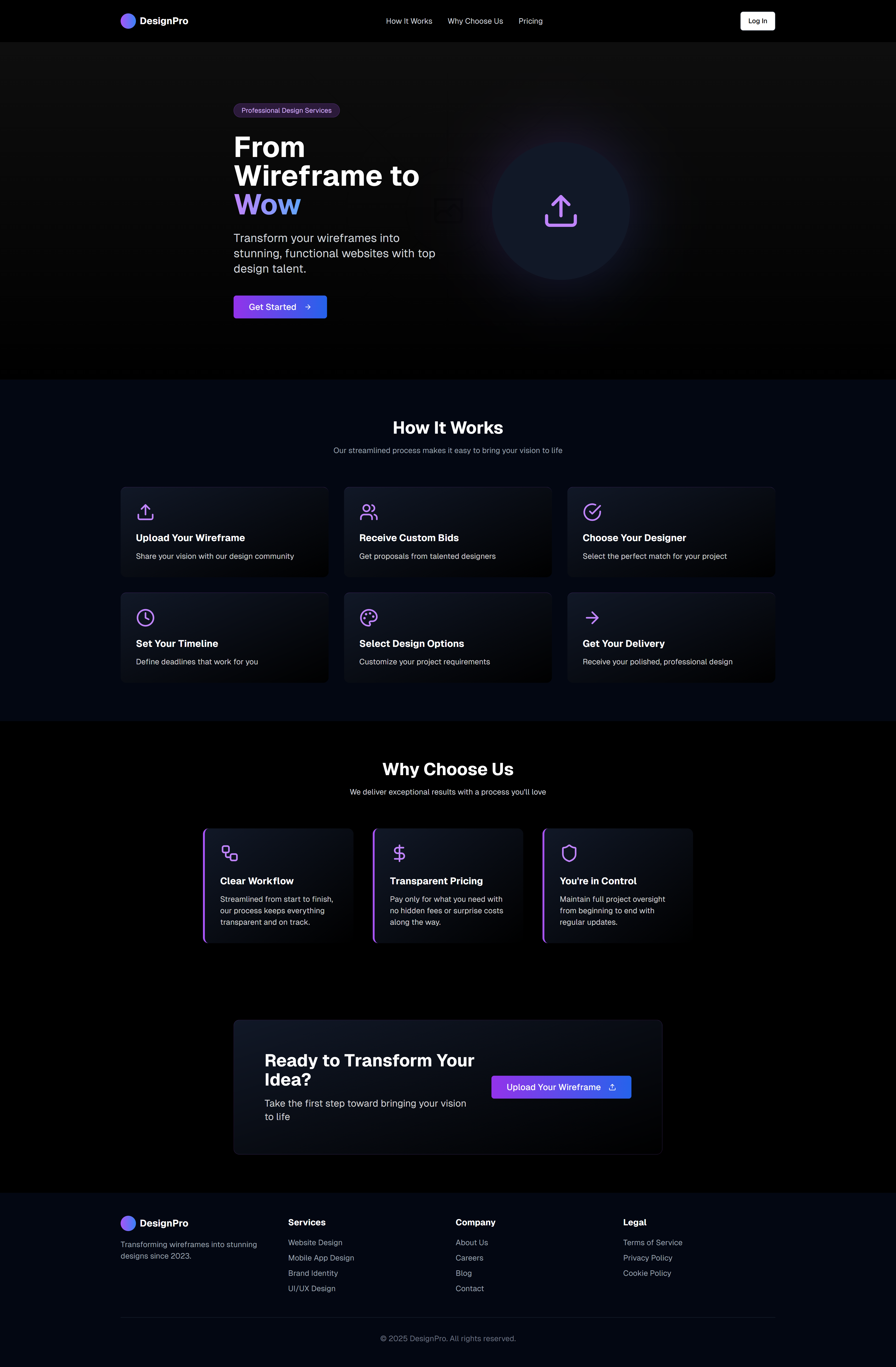 Example of Modern Web App UI/UX Design