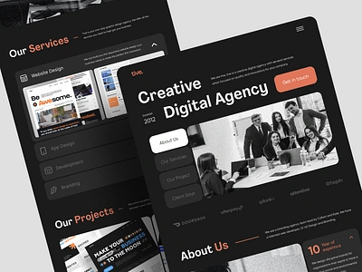 Tive - Creative Digital Agency Landing Page agency agency web agency website bulk creative creative agency digital digital agency landing page modern ui design web web design website website design