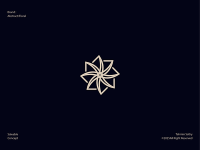 Floral/Abstract Logo abstract logo art brand identity branding business logo creative logo design floral floral icons flowers graphic design letter logo logo logo design logos minimalist modern symbol vectors