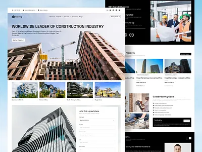 Carving - Real Estate Website UI Design design landing page real estate website ui uiux web design website website design
