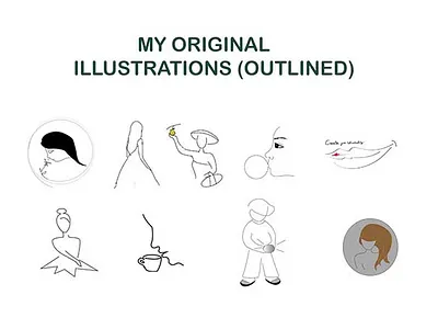 OUTLINED DESIGNS, ILLUSTRATIONS design illustration logo