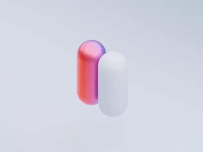 Design 3d animation blender clean pills