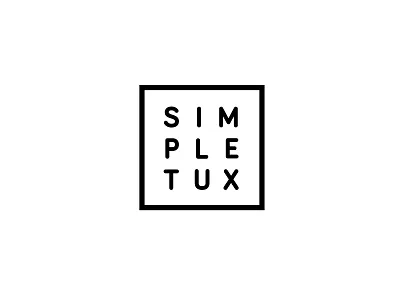 Simple Tux - Tuxedo Rental logo logo design logotype tuxedo rental typography