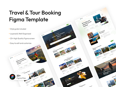 Travel & Tour Booking Website UI agency cleanui creativedesign design modernwebdesign touragency tourbookingui tourwebsite travelwebsite ui uiux uxuidesign web design website