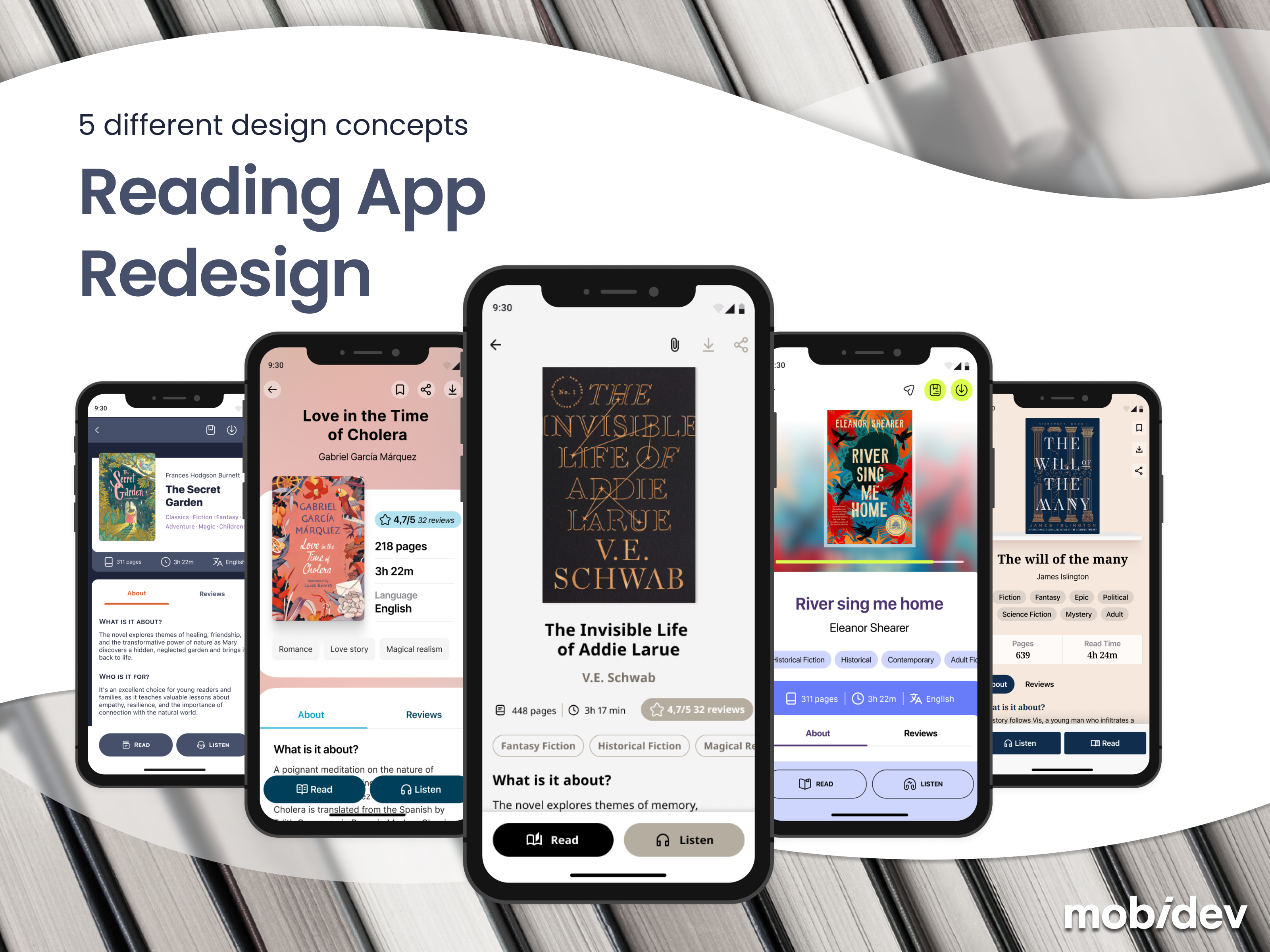 Redesigning a Reading App design mobile app mobile app design reader ui ux