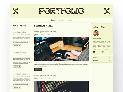 Clean Retro-Programmer Portfolio landingpage portfolio webdesign