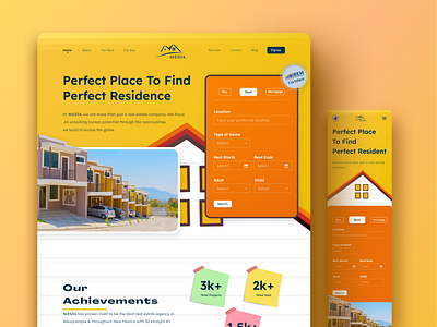 AVESTA || Real Estate Website Exploration design hero landing page ui ux web web design webpage website website design
