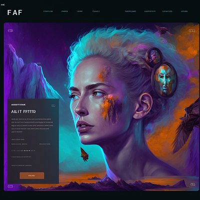Website for Digital Art | NFT digital art nft ui website
