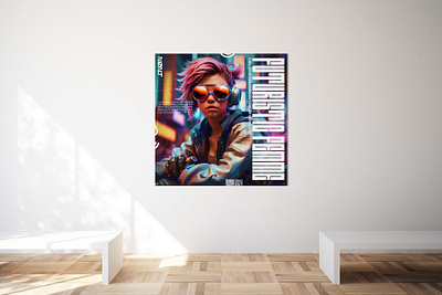 FUTURISTIC FEMME ai creative cyborg design future futuristic graphic design human hybrid illustration neon photoshop