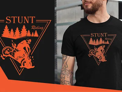 Rider bike biker branding graphic design illustration logo rider stunt tshirt