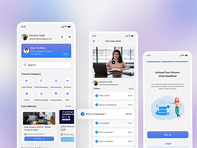 Mobile App e learning mobile app ecommerce mobiile app design ios design mobile app design product design web design