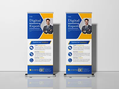 MODERN CORPORATE ROLL-UP BANNER DESIGN corporate design