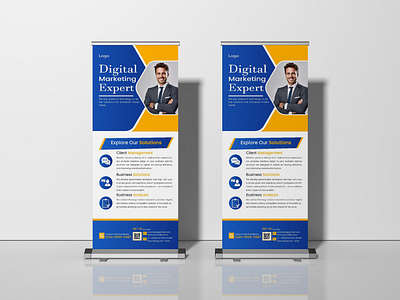 MODERN CORPORATE ROLL-UP BANNER DESIGN corporate design
